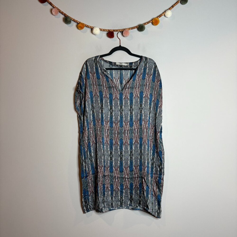 0039 Italy patterned tunic top